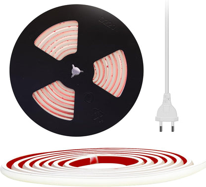 pcning COB LED Strip, 3 Metres, Self-Adhesive Cool White, Waterproof IP67, 3 m LED Strip Light, 230 V, Direct Connection with Plug (Cool White, 3)