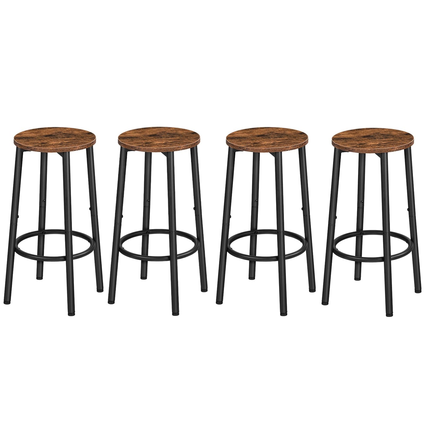 Scaune de bar HOOBRO BF03BYP401 Set 4 Rustic Brown 25.2 inch
