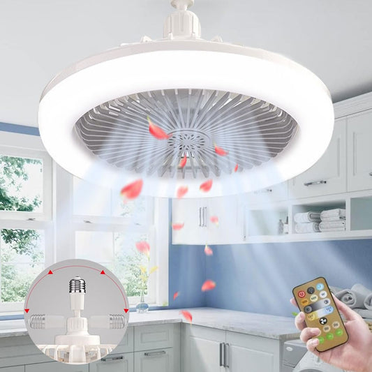 Lampa ventilator Anyingkai Fan Lamp E27 30W cu telecomanda