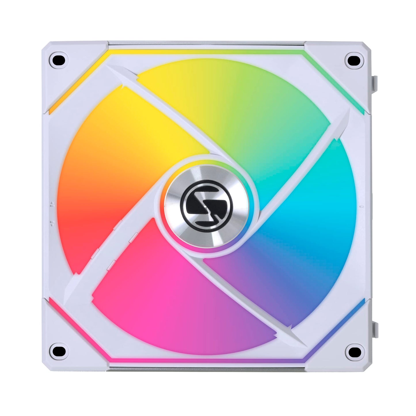 Lian Li UNI Fan SL-Infinity 120-Triple Pack-ARGB Fan-Infinity Mirror-Daisy-Chain Design-Customizable Lighting Effects-One Cable Connection-with Controller-White-(UF-SLIN120-3W)