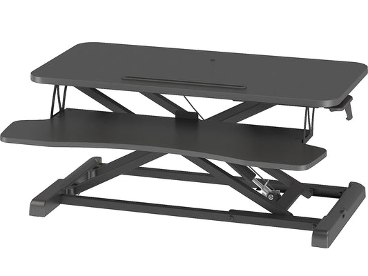 Birou reglabil BONTEC Sit-Stand 80x40 cm, ergonomic, negru