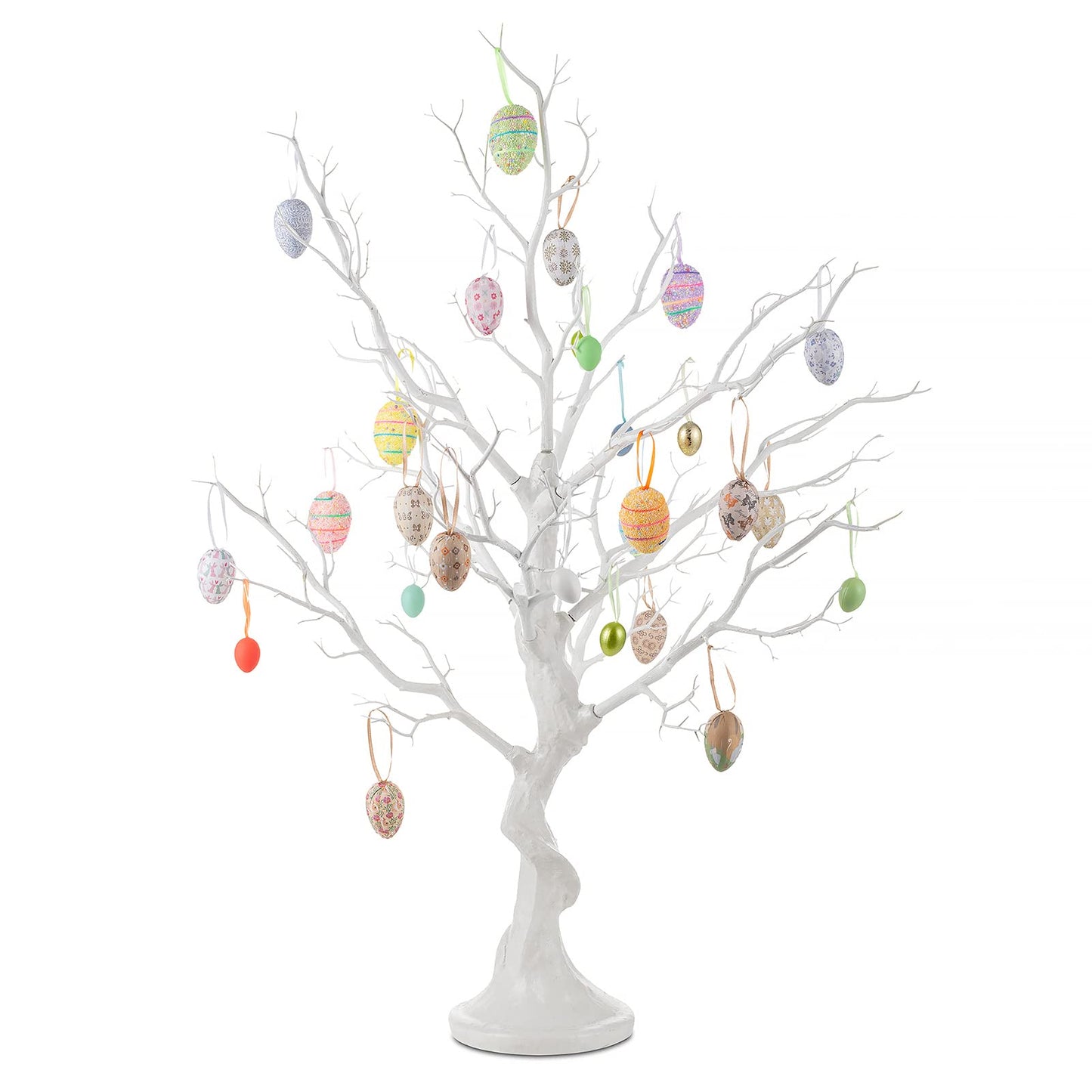 Brad decorativ NUPTIO Twig alb 75 cm pentru masa si vitrina