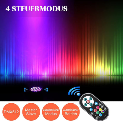 Spot LED Disco 72W RGB 36 LED cu telecomanda DMX