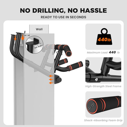 Bara tractiuni Sportneer Door Frame Folding Handle 134 kg