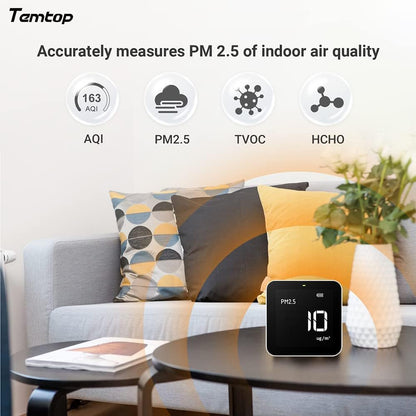 Monitor calitate aer Temtop M10 PM2.5 HCHO TVOC AQI portabil