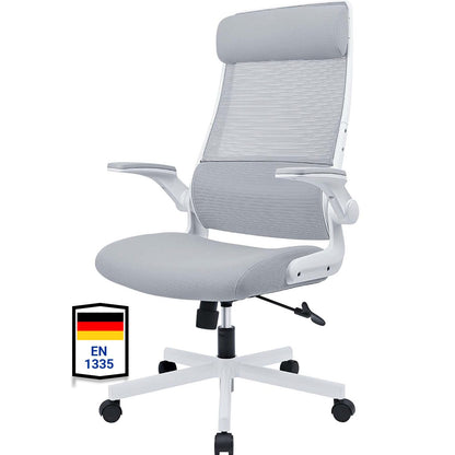 Scaun de birou MELOKEA CHAF018G ergonomic cu tetiera reglabila