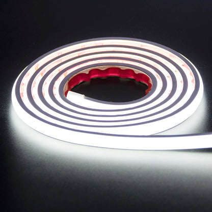 pcning COB LED Strip, 3 Metres, Self-Adhesive Cool White, Waterproof IP67, 3 m LED Strip Light, 230 V, Direct Connection with Plug (Cool White, 3)