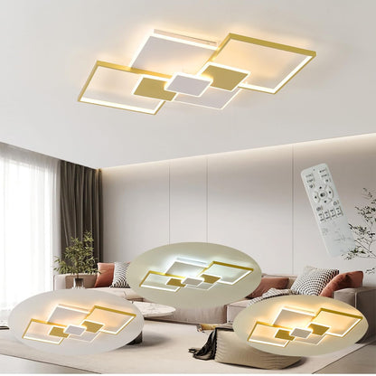 Lampa tavan LED Dimmable White + Black 68W 6800 lm telecomanda