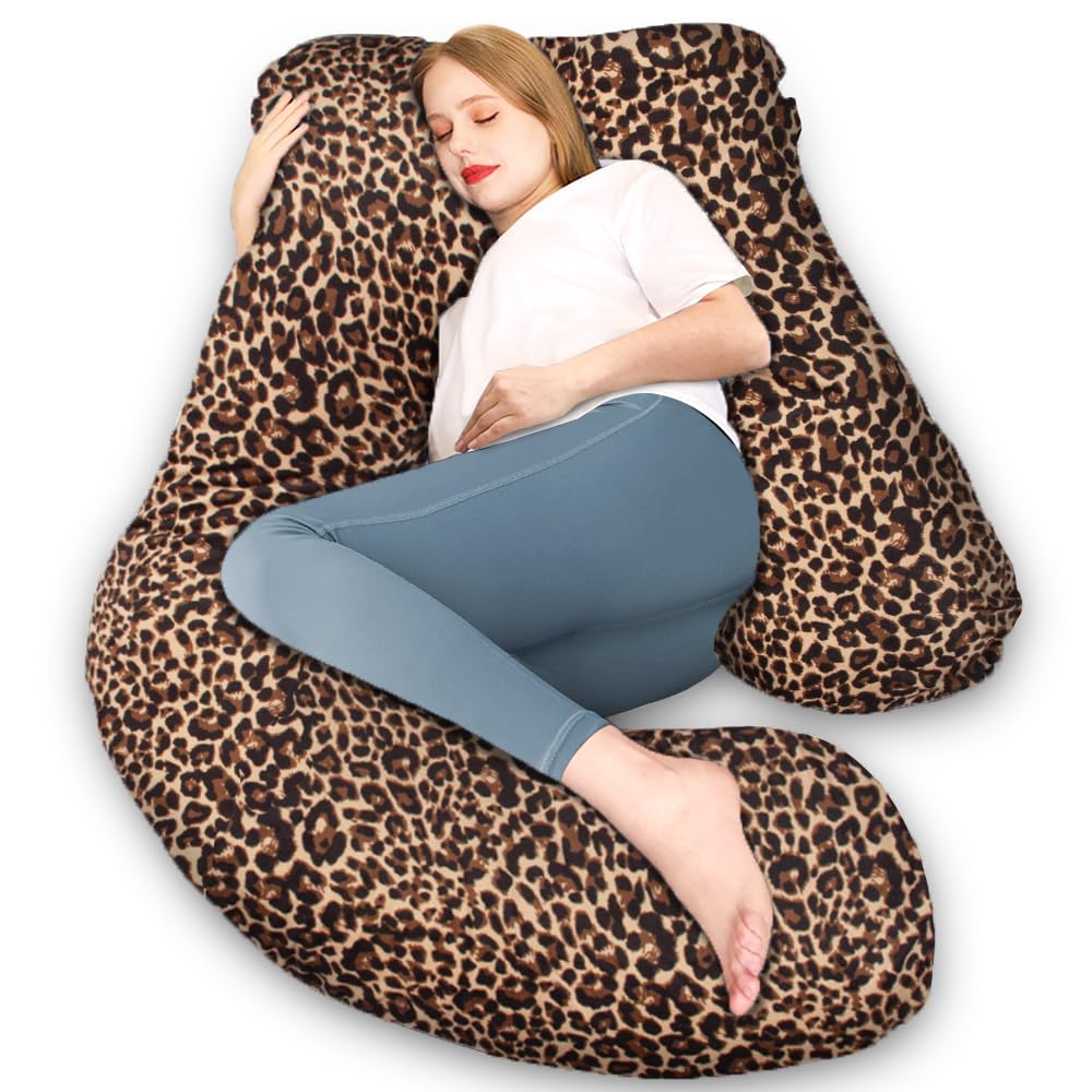 Perna gravide Chilling Home 60JRH J Shape, husa detasabila, 140x70 cm