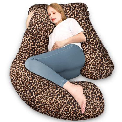 Perna gravide Chilling Home 60JRH J Shape, husa detasabila, 140x70 cm