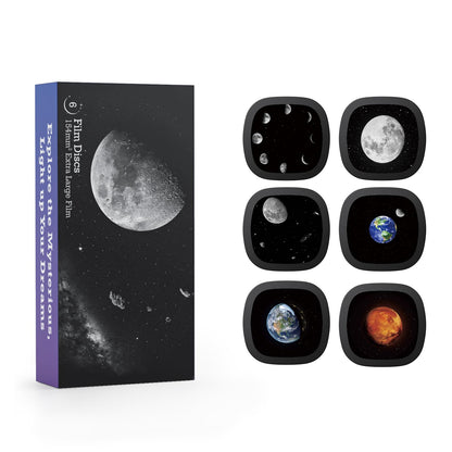 Realistic Discs for Ainael Meteor and Galaxy Projector - 5K Ultra HD Slides for Home Planetarium, 6-Disc Set Without Projector (Nebula 1)