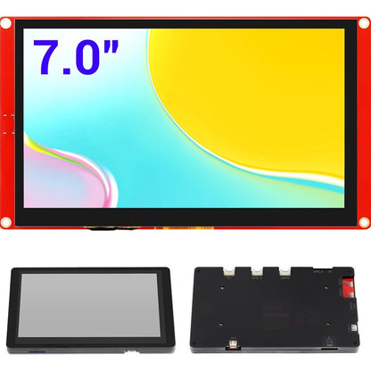ELECROW Moniteur Tactile, 7.0 Zoll ESP32 HMI Display 800x480 RGB TFT LCD Touchscreen Kompatibel mit LVGL/Esphome-homeassistant/PlatformIO/Micropython