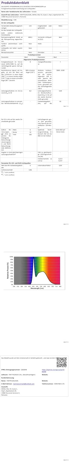 COB LED Strip with Switch, XUNATA 360Leds/m IP65 Waterproof 230V Super Bright Flexible LED Strip Light for Cabinet, Kitchen, Bedroom, Home Decoration DIY (White, 10M)