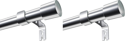 Galerie perdea Venwemong Curtain Poles & Tracks 84-185 cm Argintiu