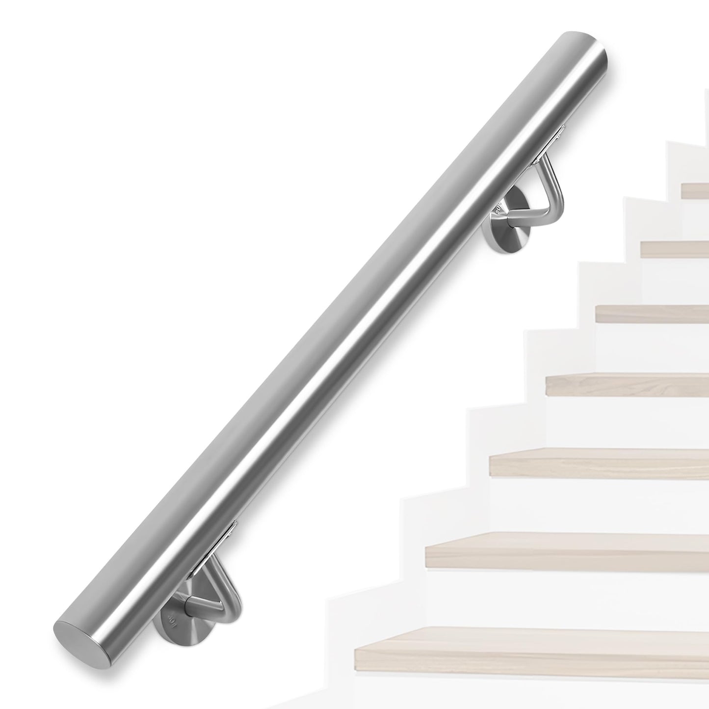 Balustrada OUUTMEE Handlauf din otel inoxidabil 200 cm, 304