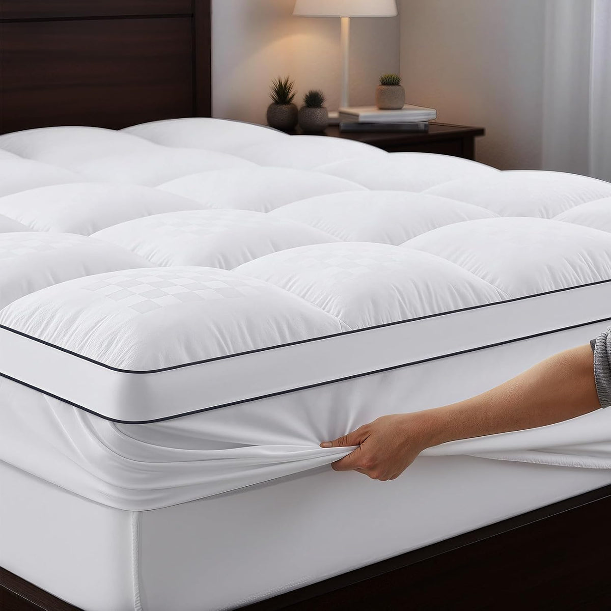 Topper Autsel 3D Topper 160 x 200 cm Microfibre 1200 GSM moale