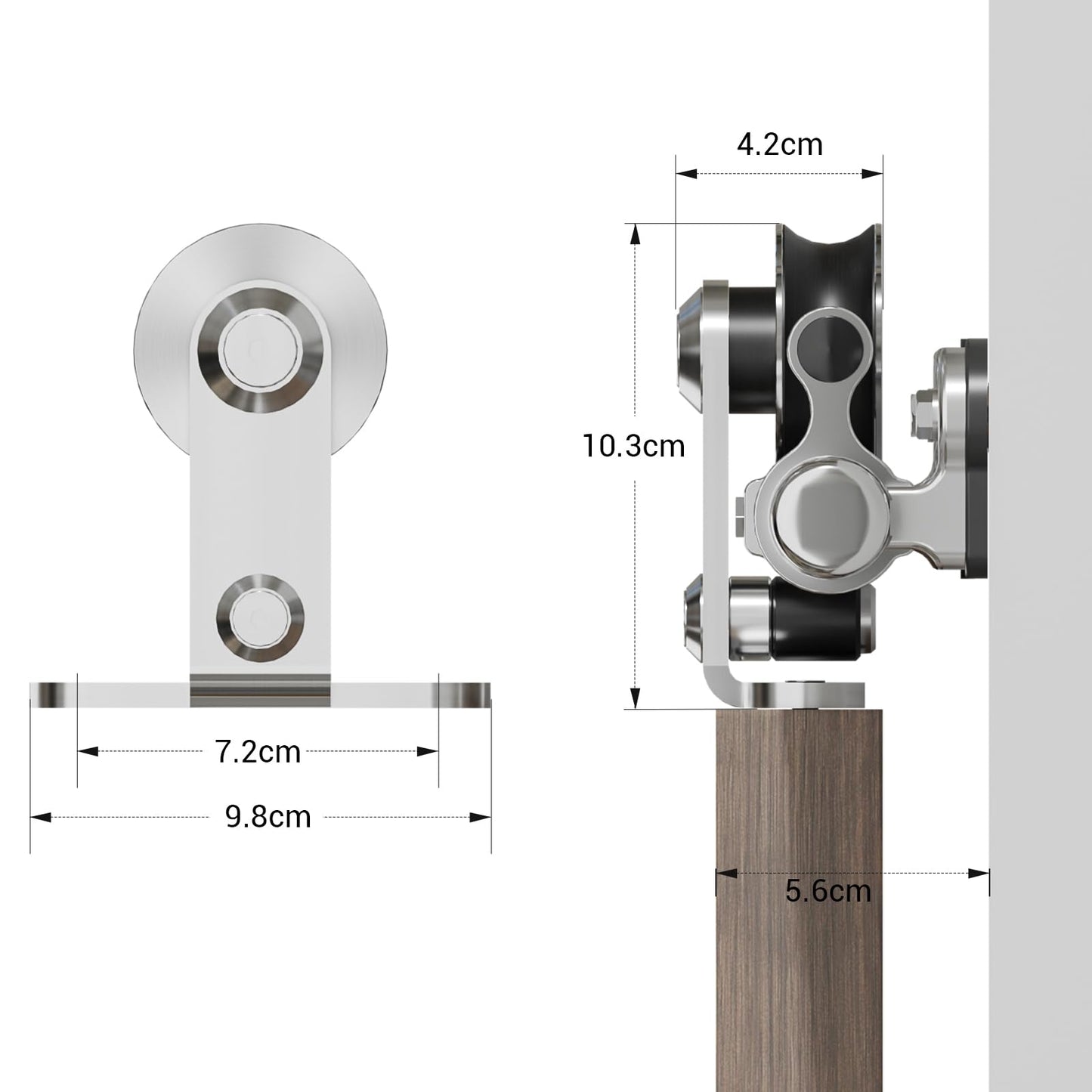 Sistem usa glisanta WOLFBIRD 183 cm otel inoxidabil 110 kg