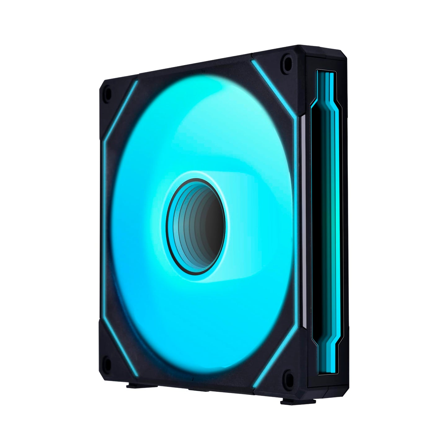 Lian Li UNI Fan SL-Infinity 120-Triple Pack-ARGB Fan-Infinity Mirror-Daisy-Chain Design-Customizable Lighting Effects-One Cable Connection-with Controller-White-(UF-SLIN120-3W)