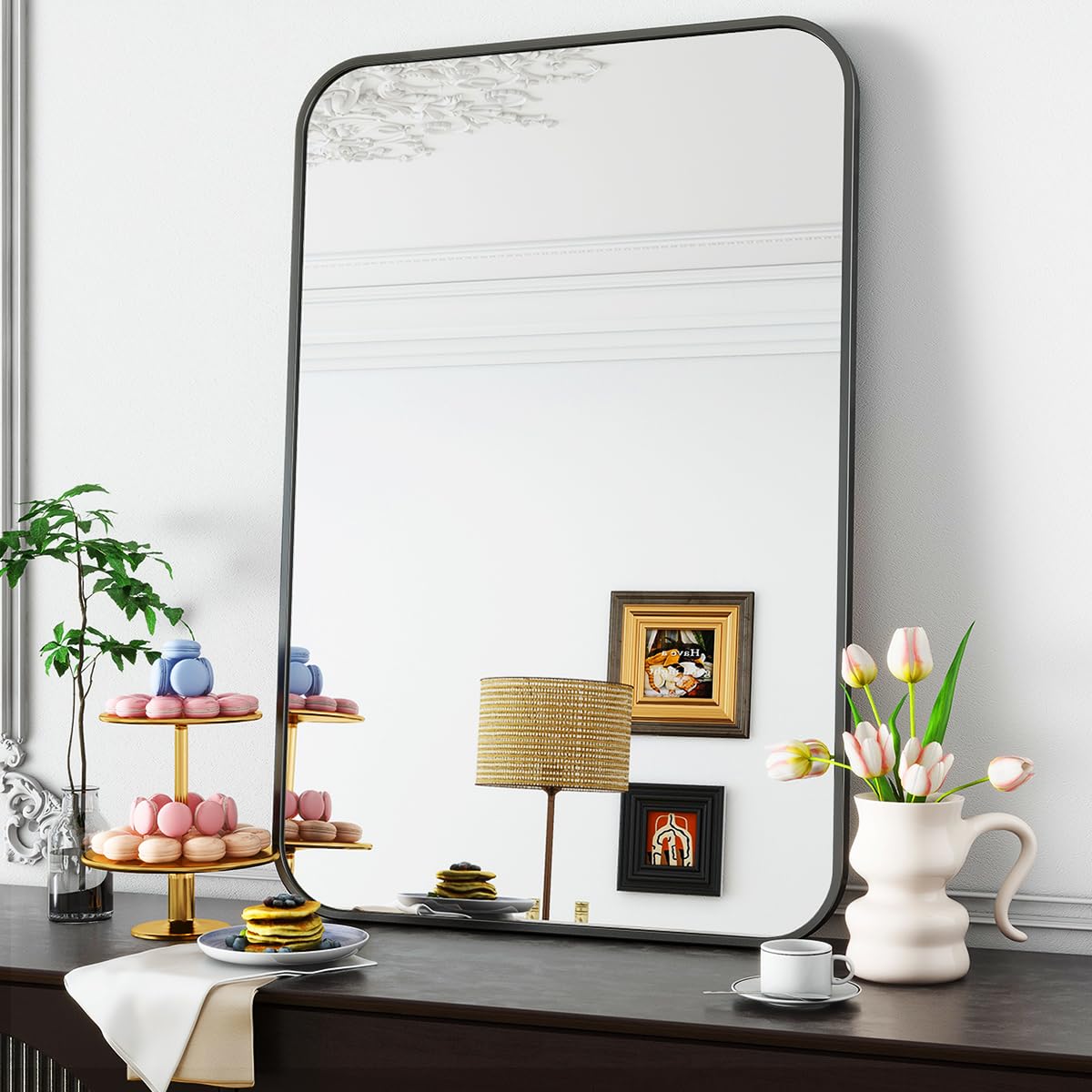 Oglinda Koonmi Gold 120x90 cm Nano Glass Cadru Aluminiu