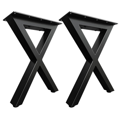 Picioare masa Jahof JHDLRT metal industrial 60 x 70 cm negre