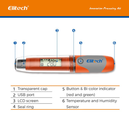 Data logger Elitech RC-51H USB temperatura si umiditate 32000 puncte
