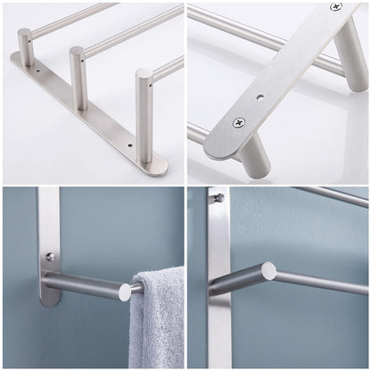 Suport prosoape KES BTH202S75-2 inox 3 niveluri 75 cm perete