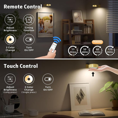Lampa LED RIRIDAMAI Wireless Painting Lights 3 bucati cu telecomanda