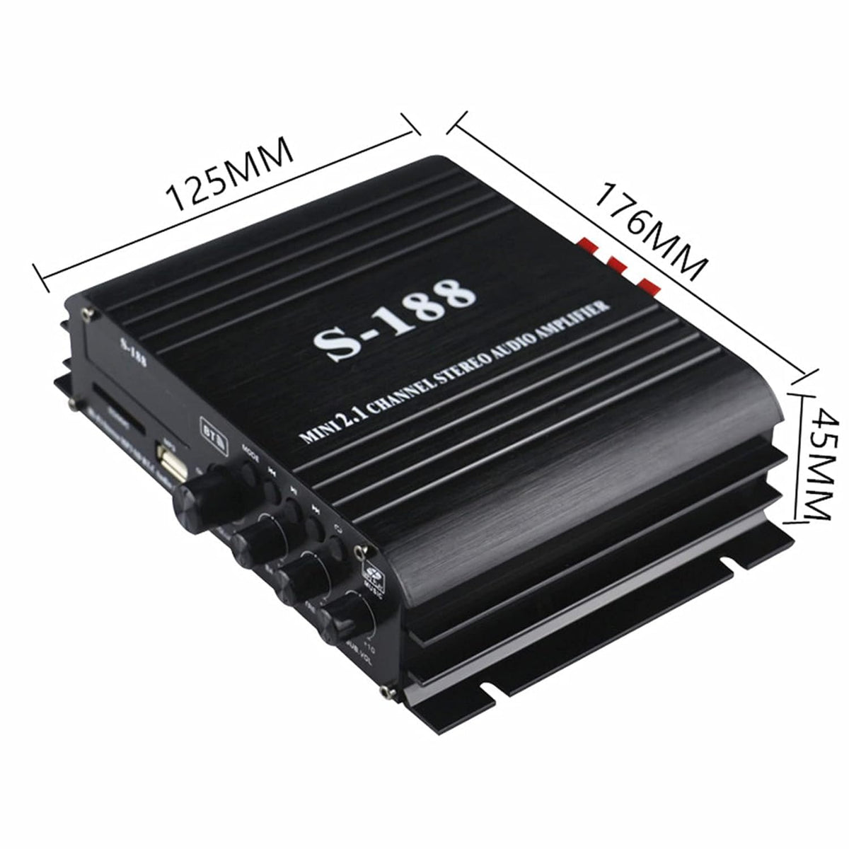 Amplificator 800W S188 Bluetooth 5.0 2.1 canale