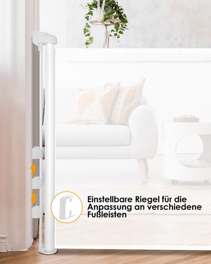 Poarta de siguranta derimkcoa retractabila 140 cm, set 2 bucati