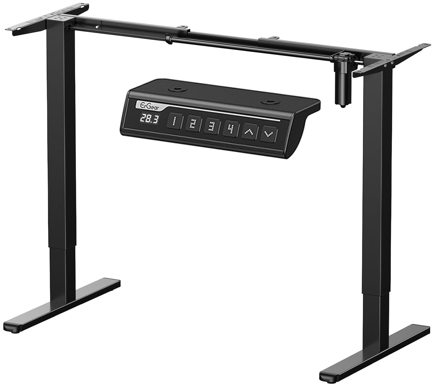 Cadru birou ErGear reglabil electric cu 4 memorii, negru