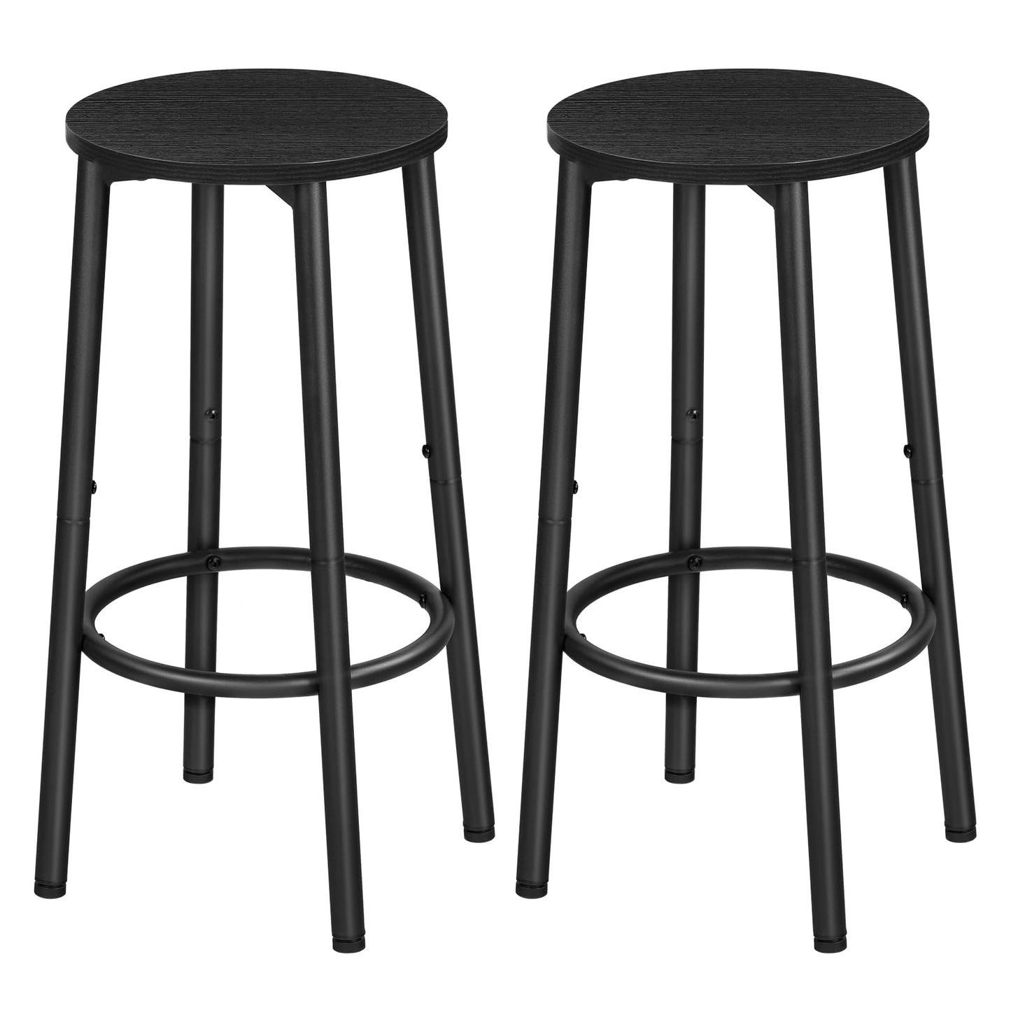 Scaune de bar HOOBRO BF03BYP401 Set 4 Rustic Brown 25.2 inch