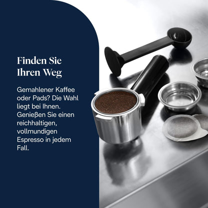 Espressor De'Longhi Dedica Style cu spumare manuala a laptelui, metal