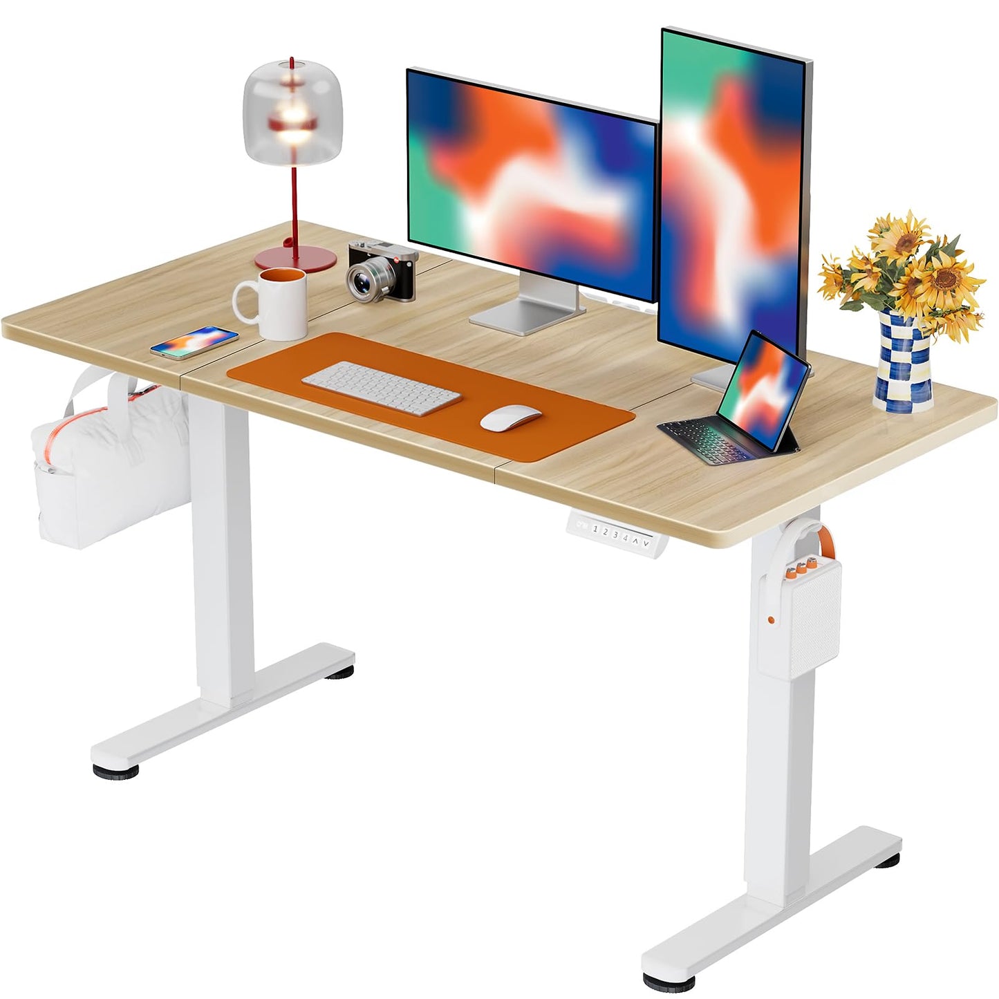 Birou ErGear Height-Adjustable Desk 160x80 cm electric 72-118 cm