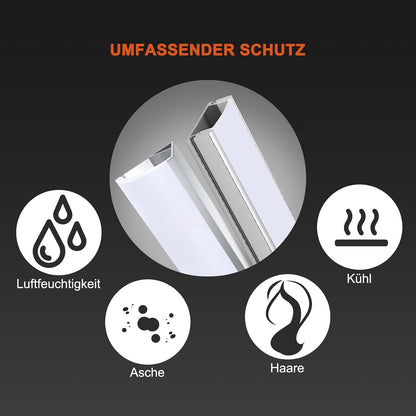 Profil LED din aluminiu HOMMAND in V cu difuzor, set 10 x 1 m, marimea 10 Pack-V Shape