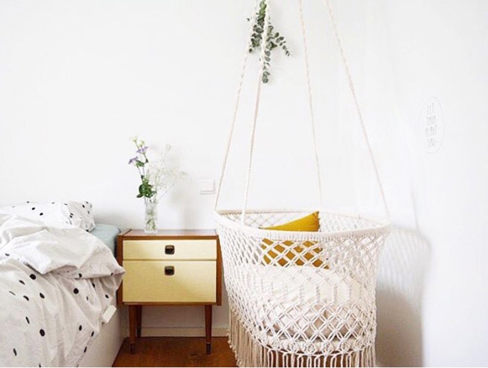 Leagan bebe Here&There Baby Cradle Tassel 4 kg, bej