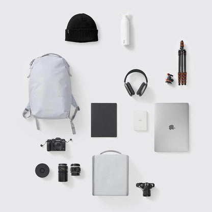 Urth Norite 24L Modular Camera & Laptop Travel Backpack — Water Resistant, Anti-Theft, Recycled Bag for DSLR, 13-16 Inch Laptop in Ash Grey