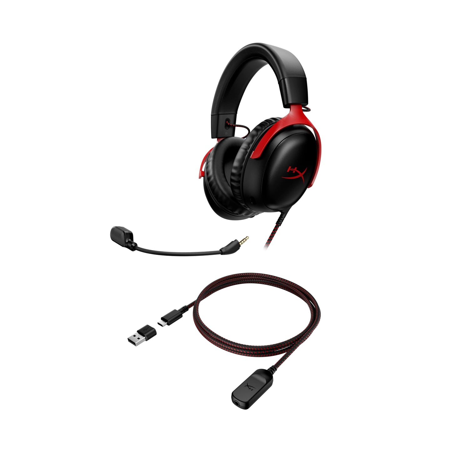 Casti gaming HyperX Cloud III Wired 53mm, microfon noise-cancelling