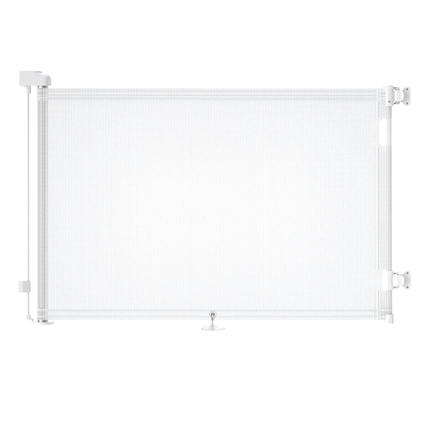 Poarta siguranta copii Wodondog retractabila 150 cm metal alba