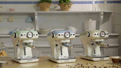 Espressor Ariete Vintage cu sita si duza pentru spumare lapte