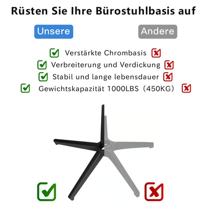 Baza scaun birou Baasha metal 70 cm 450 kg pentru 50 mm