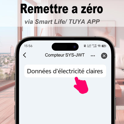 Contor energie TONGOU Wi-Fi 50A 1 faza LCD smart DIN rail