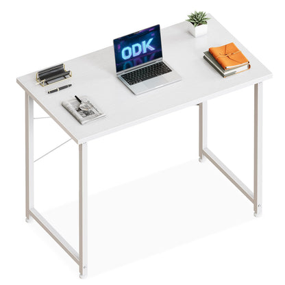 Birou ODK Small Desk 100x48 cm Alb Modern cu Sertar