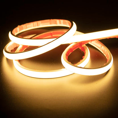 pcning COB LED Strip, 3 Metres, Self-Adhesive Cool White, Waterproof IP67, 3 m LED Strip Light, 230 V, Direct Connection with Plug (Cool White, 3)