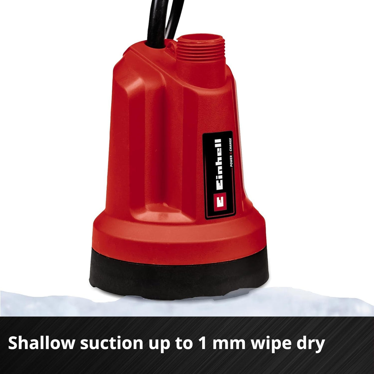 Pompa submersibila pentru apa curata Einhell GE-SP 18 LL Li, 18 V, 4500 l/h, cu baterie 4,0 Ah si incarcator rapid