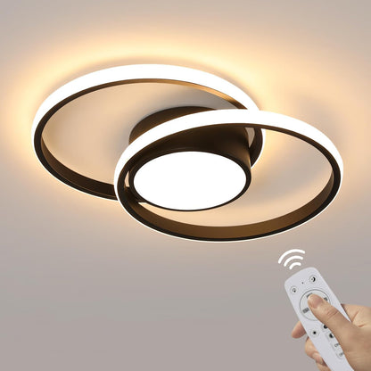 DELIPOP Ceiling Light LED Dimmable with Remote Control / App, 40 W Modern Ceiling Light Round White LED Lamp for Bedroom, Living Room, Kitchen, Dining Room