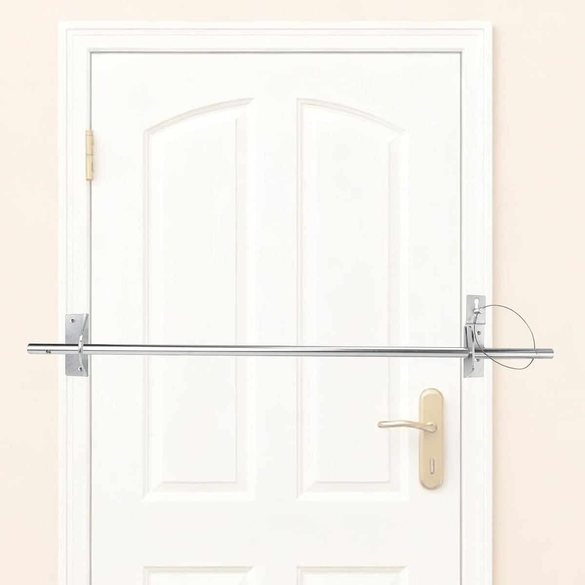 Bara de siguranta pentru usa QZATACAEN, 111.8 cm, argintie