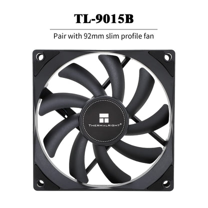 Cooler Procesor Thermalright AXP90-X53 Black Cooler CPU Low Profile 53mm, Ventilator 2700RPM Silentios, Compatibil AM4/AM5/Intel 1700