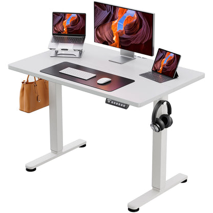 Birou electric reglabil 100x60 cm ErGear, 4 memorii, sit-stand ergonomic
