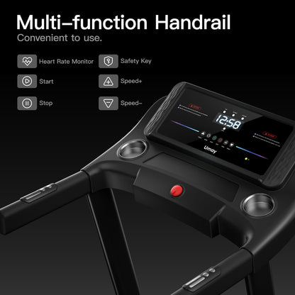 Banda alergare UMAY Walking Pad 9% inclinare LED Bluetooth