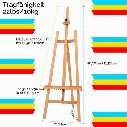 Sevalet de atelier mare MEEDEN din lemn masiv de fag